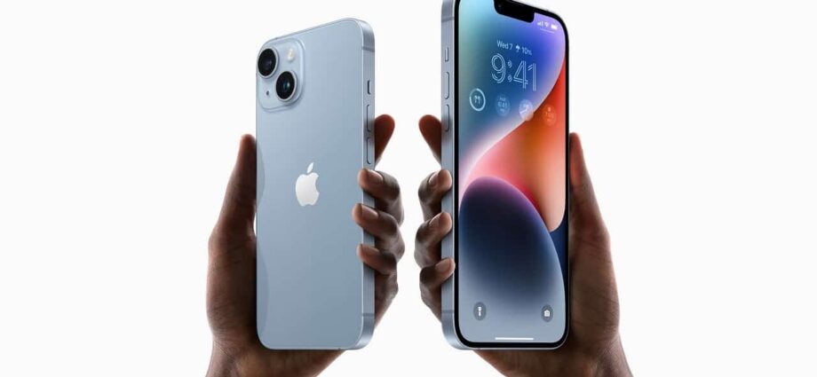 nouvelles versions de l'iPhone, l'iPhone 14 et l'iPhone 14 Plus.
